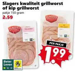 CoopCompact Slagers kwaliteit grillworst of kip grillworst aanbieding