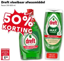 CoopCompact Dreft vloeibaar afwasmiddel aanbieding