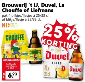 CoopCompact Brouwerij 't IJ, Duvel, La Chouffe of Liefmans aanbieding