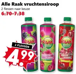 CoopCompact Alle Raak vruchtensiroop aanbieding