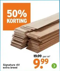 GAMMA Signature 4V extra breed aanbieding
