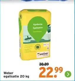 GAMMA Weber egalisatie 20 kg aanbieding