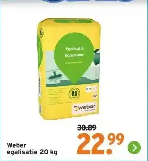 GAMMA Weber egalisatie 20 kg aanbieding