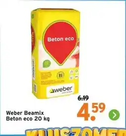 GAMMA Weber Beamix Beton eco 20 kg aanbieding