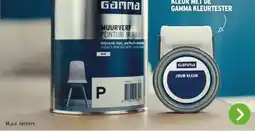 GAMMA 30% KORTING op alle kleur muurverf ook op mengverf aanbieding