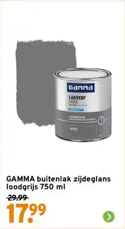 GAMMA GAMMA buitenlak zijdeglans loodgrijs 750 ml aanbieding