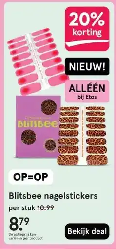 Etos Blitsbee nagelstickers aanbieding