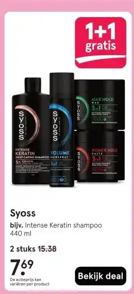 Etos Syoss aanbieding