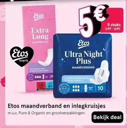 Etos Etos maandverband en inlegkruisjes aanbieding