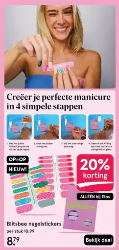 Etos Blitsbee nagelstickers aanbieding