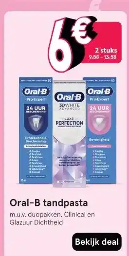 Etos Oral-B tandpasta aanbieding