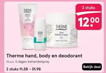 Etos Therme hand, body en deodorant aanbieding