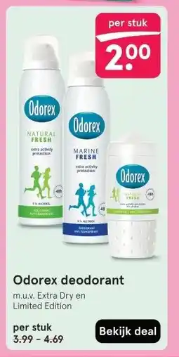 Etos Odorex deodorant aanbieding