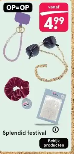 Etos Splendid festival aanbieding