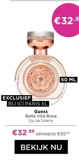 ICI Paris XL Guess Bella Vita Rosa Eau de Toilette aanbieding