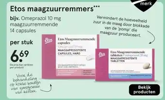 Etos Etos maagzuurremmers*** aanbieding