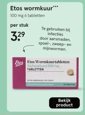 Etos Etos wormkuur*** aanbieding