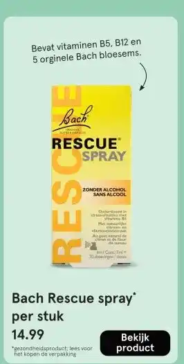 Etos Bach Rescue spray' aanbieding