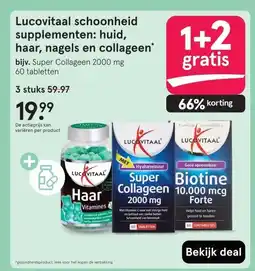 Etos Lucovitaal schoonheid supplementen: huid, haar, nagels en collageen' aanbieding