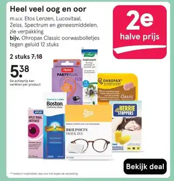 Etos Heel veel oog en oor aanbieding