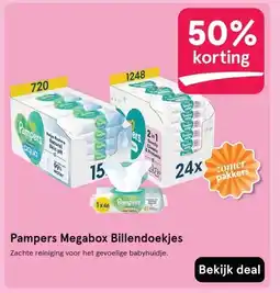 Etos Pampers Megabox Billendoekjes aanbieding