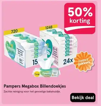 Etos Pampers Megabox Billendoekjes aanbieding