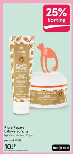 Etos P'ure Papaya babyverzorging aanbieding
