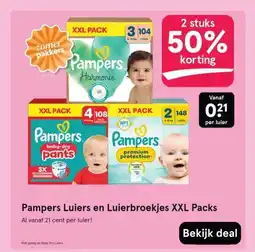 Etos Pampers Luiers en Luierbroekjes XXL Packs aanbieding