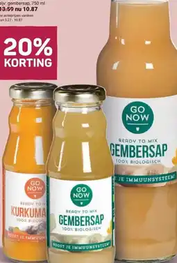 Ekoplaza GEMBER- OF KURKUMASAP aanbieding