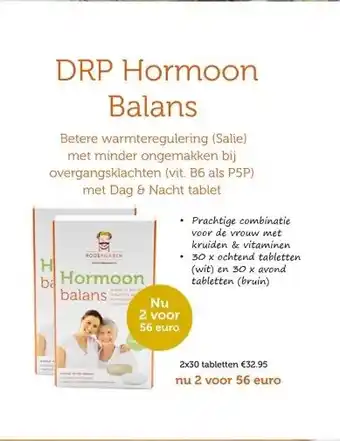 De Rode Pilaren DRP Hormoon Balans aanbieding
