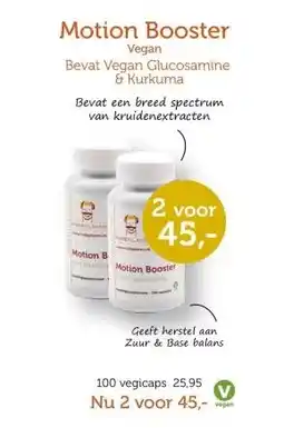 De Rode Pilaren Motion Booster aanbieding