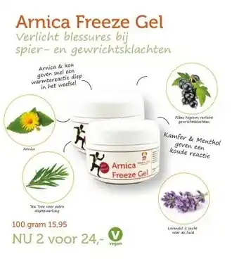 De Rode Pilaren Arnica Freeze Gel aanbieding