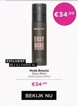 ICI Paris XL Huda Beauty Easy Bake Setting Spray 100ml aanbieding