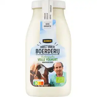 Jumbo Jumbo Direct van de Boerderij Biologische Volle Yoghurt 500 g aanbieding
