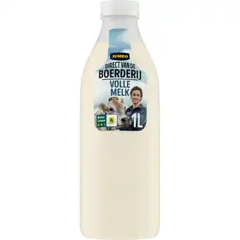 Jumbo Jumbo Direct van de Boerderij Volle Melk 1L aanbieding