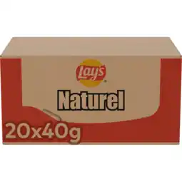 Jumbo Lay's Naturel Chips 20 x 40 g aanbieding