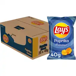 Jumbo Lay's Paprika Chips 20 x 40 g aanbieding