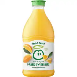 Jumbo innocent orange juice with bits 1500ml aanbieding