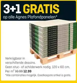 Hubo op alle Agnes Plafondpanelen* aanbieding