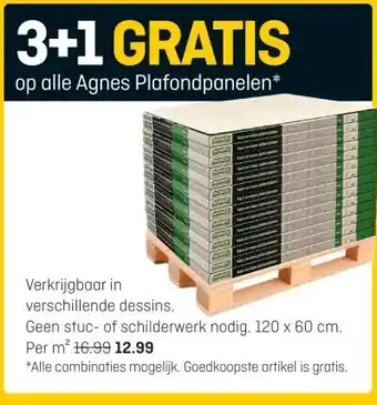 Hubo op alle Agnes Plafondpanelen* aanbieding