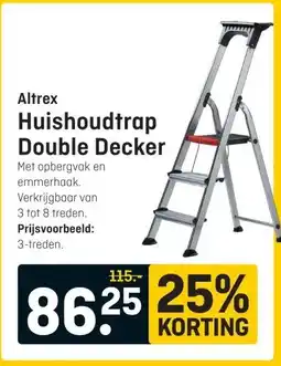 Hubo Altrex Huishoudtrap Double Decker aanbieding