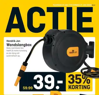Hubo Hendrik Jan Wandslangbox aanbieding
