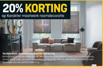 Hubo op Karakter maatwerk raamdecoratie aanbieding
