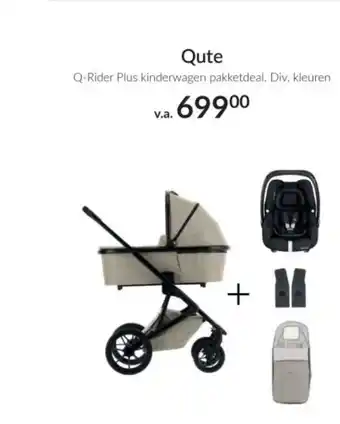 Babypark Q-Rider Plus kinderwagen pakketdeal aanbieding