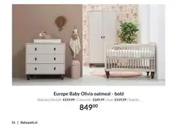 Babypark Europe Baby Olivia oatmeal bold set aanbieding