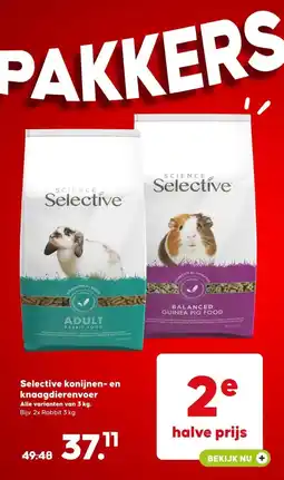 Pets Place Selective konijnen- en knaagdierenvoer aanbieding