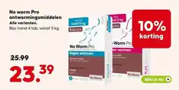 Pets Place No worm Pro ontwormingsmiddelen aanbieding