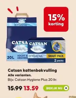 Pets Place Catsan kattenbakvulling aanbieding