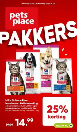 Pets Place Hill's Science Plan honden- en kattenvoeding aanbieding