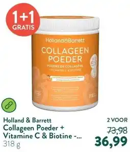 Holland & Barrett Collageen Poeder + Vitamine C & Biotine - 318g aanbieding